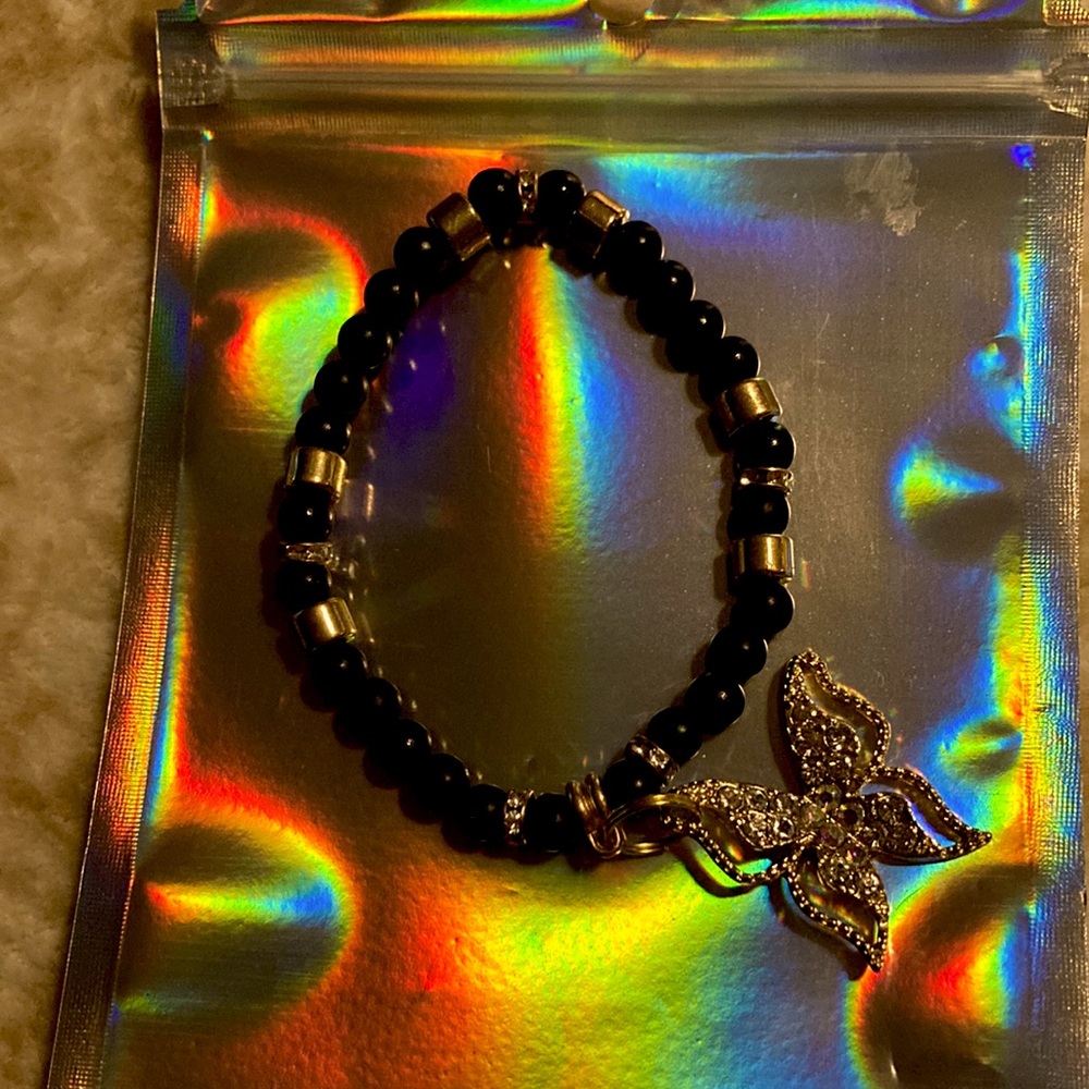 Black n Gold butterfly Bling!